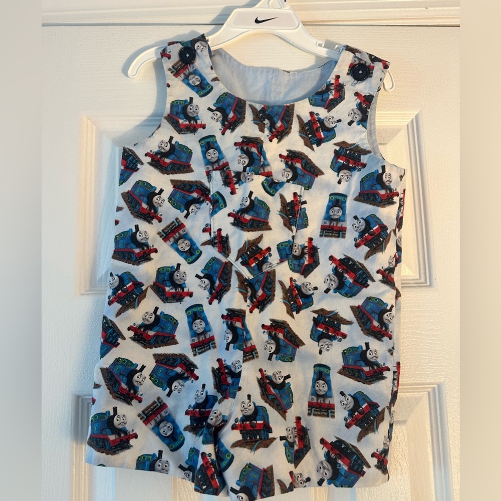 Thomas the Tank Engine Blue & White Kids romper